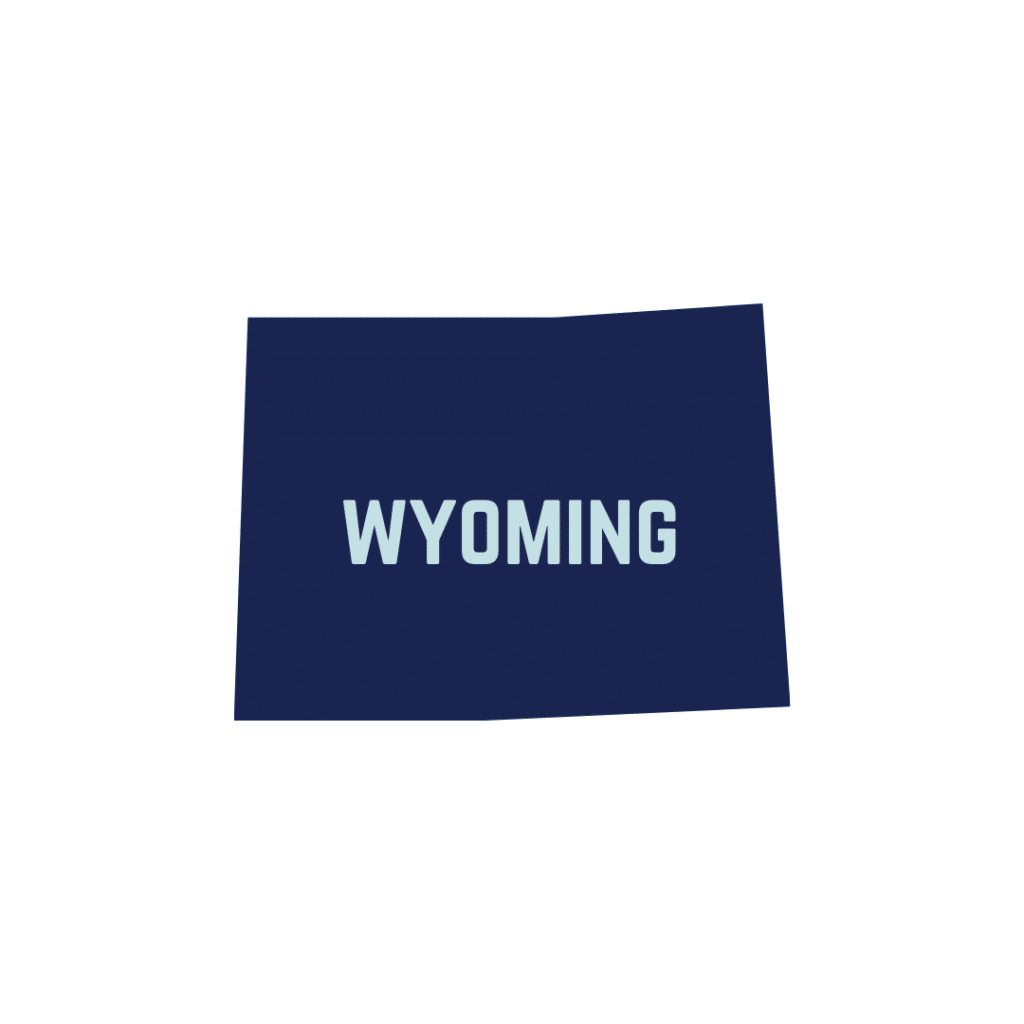 Wyoming state outline