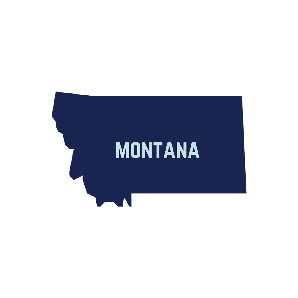 Montana State Outline